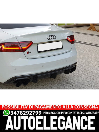 SPOILER per AUDI A5 8T S-LINE LIFT 2012-2016 PARAURTI POSTERIORE/DIFFUSORE
