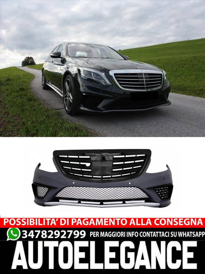 Front bumper suitable for Mercedes S-Class W222 (2013-06.2017) S63 Design