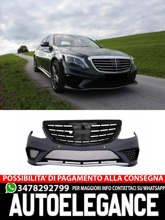 Front bumper suitable for Mercedes S-Class W222 (2013-06.2017) S63 Design