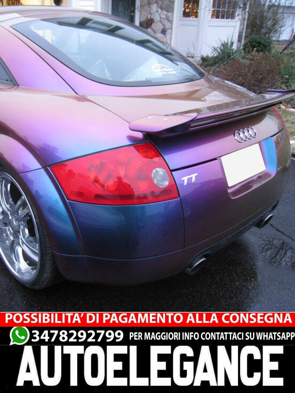 SPOILER adatto compatibile per AUDI TT BOOT