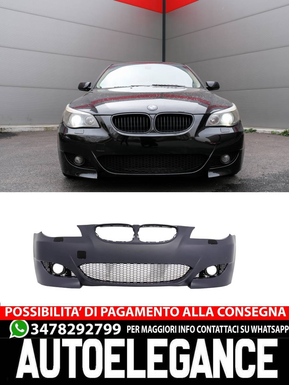 Front Bumper Suitable for BMW 5 Series E60 E61 (2003-2010) M5 Design
