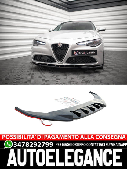 SPLITTER ANTERIORE ADATTO PER V.2 ALFA ROMEO GIULIA SPORT 2016 -