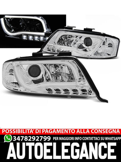 CHROME DRL HEADLIGHT TUBE for AUDI A6 06.01-05.04 