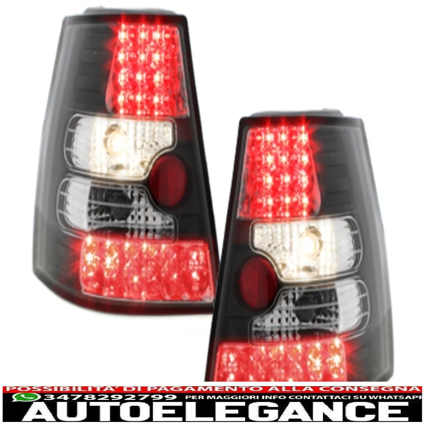led rear lights suitable for vw bora variant + golf iv variant _ black