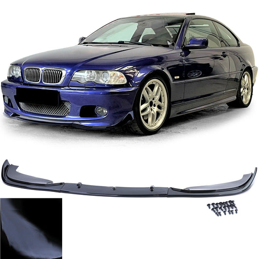Gloss Black Performance Front Lip Spoiler Suitable for BMW E46 Coupe Cabrio