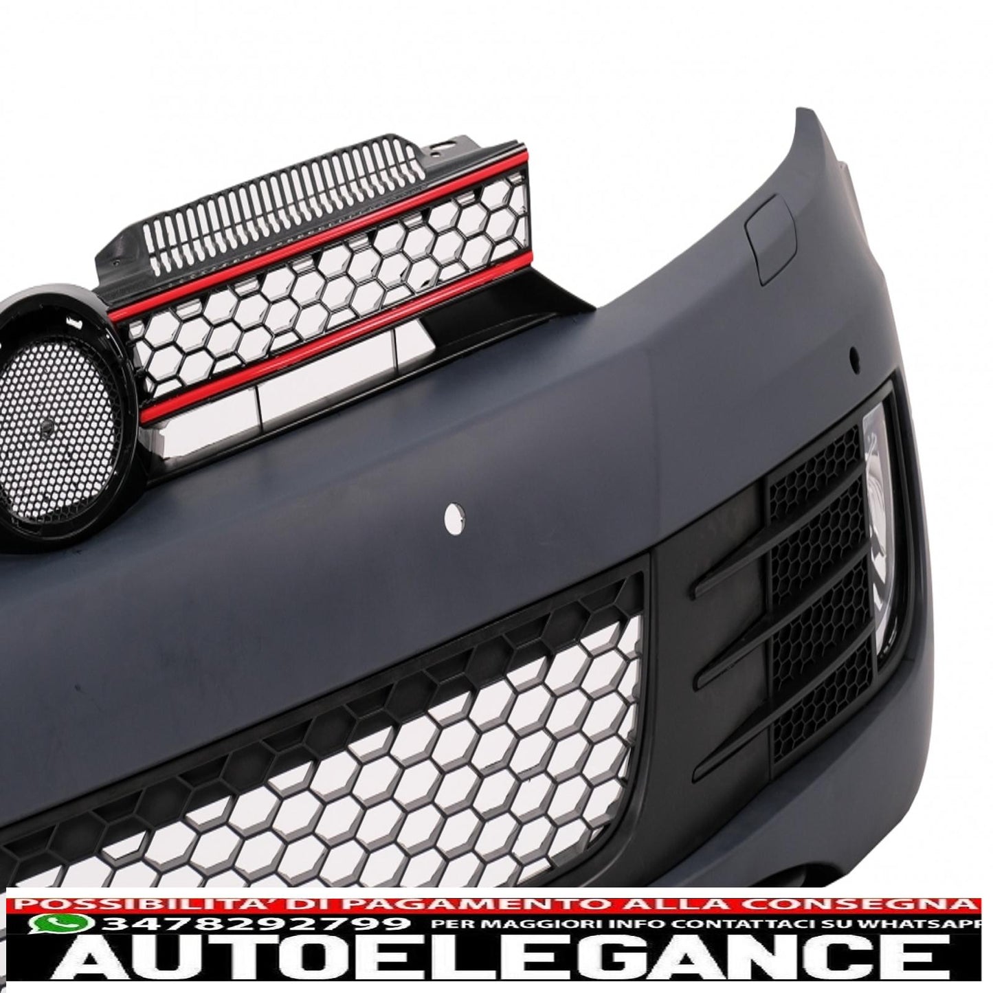 Paraurti anteriore adatto per vw golf vi 6 (2008-2013) look gti