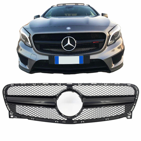 Front Grille For Mercedes GLA Class X156 2014-2016 GLA45 Black Design