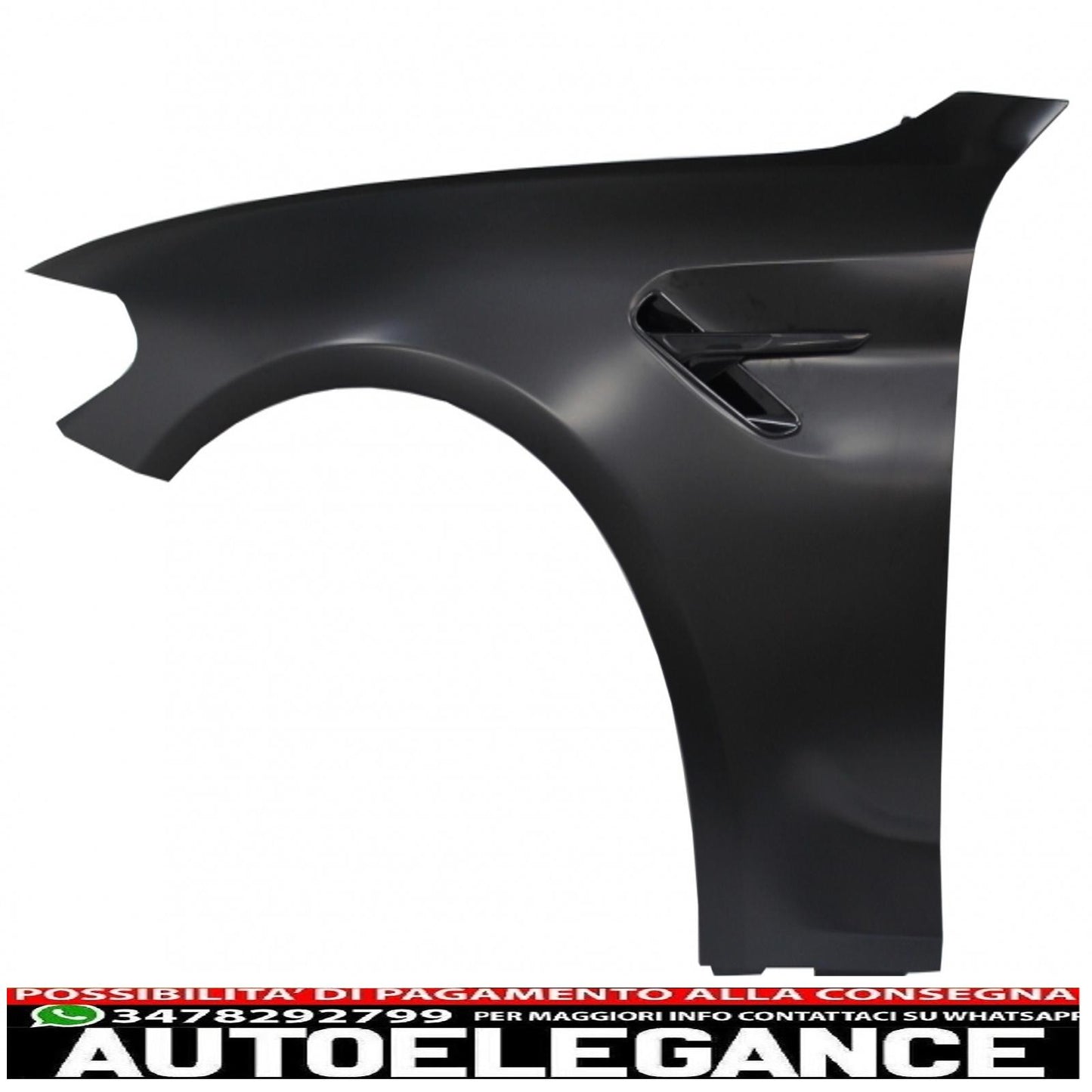 parafanghi anteriori adatti per bmw serie 5 g30 g31 g38 (2017-) limousine touring nero design m5