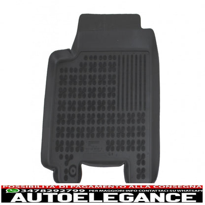 Black rubber mat suitable for Toyota Yaris XP10 Hatchback (1999-2005)