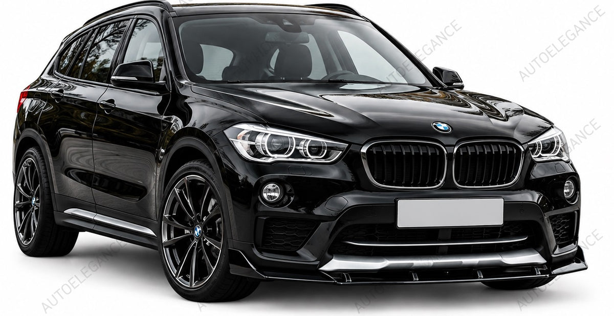 👉SPLITTER PARAURTI ANTERIORE NERO LUCIDO RS - 3P ADATTO PER BMW X1 E84👈
