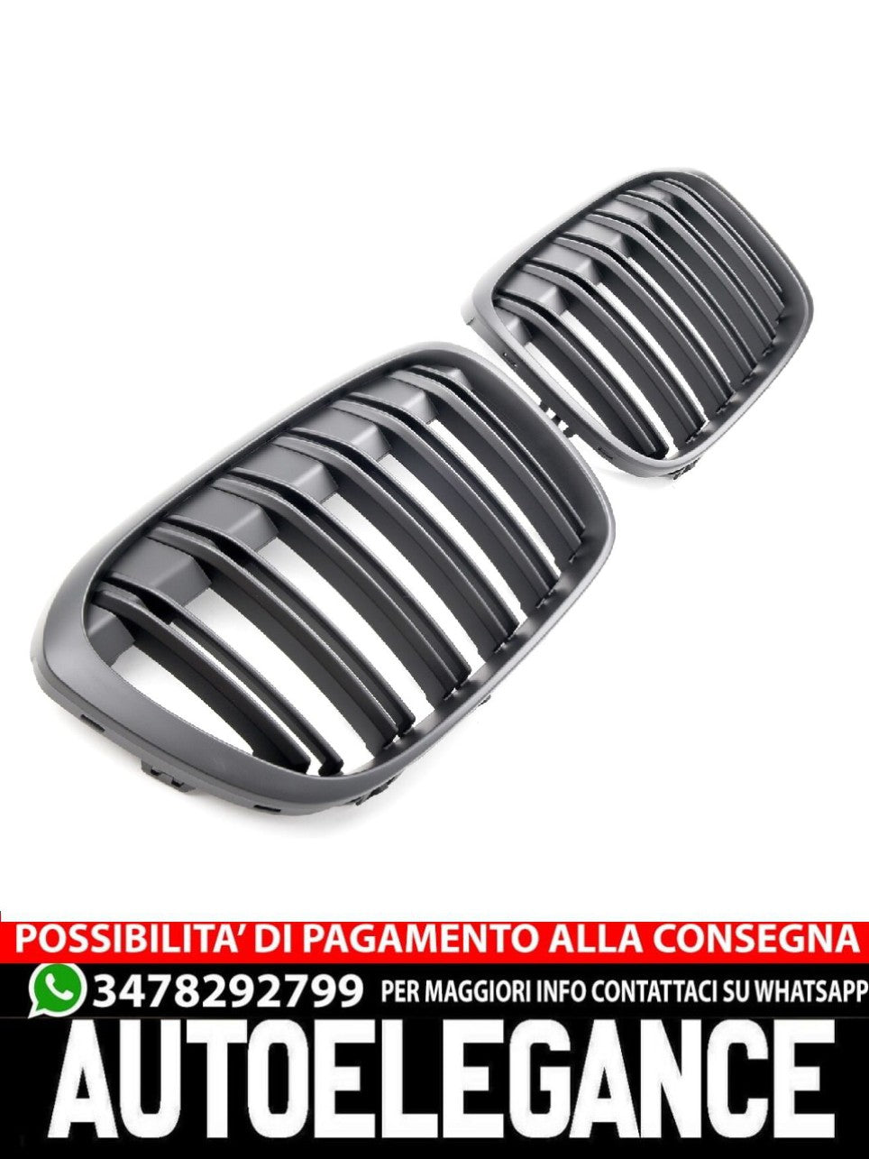 GRIGLIA PER BMW X1 F48 2015-2019 NERO OPACO