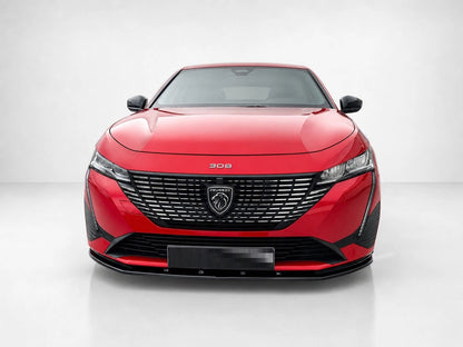 👉SPLITTER ANTERIORE ADATTO PER PEUGEOT 308 MK3 (2021-) ABS NERO LUCIDO👈