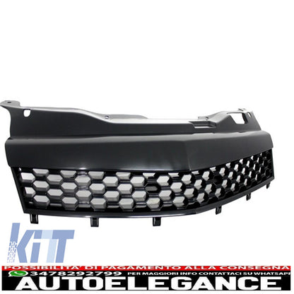 central grille bevelled grille suitable for opel astra h 3 doors coupe (2004-2009) honeycomb design