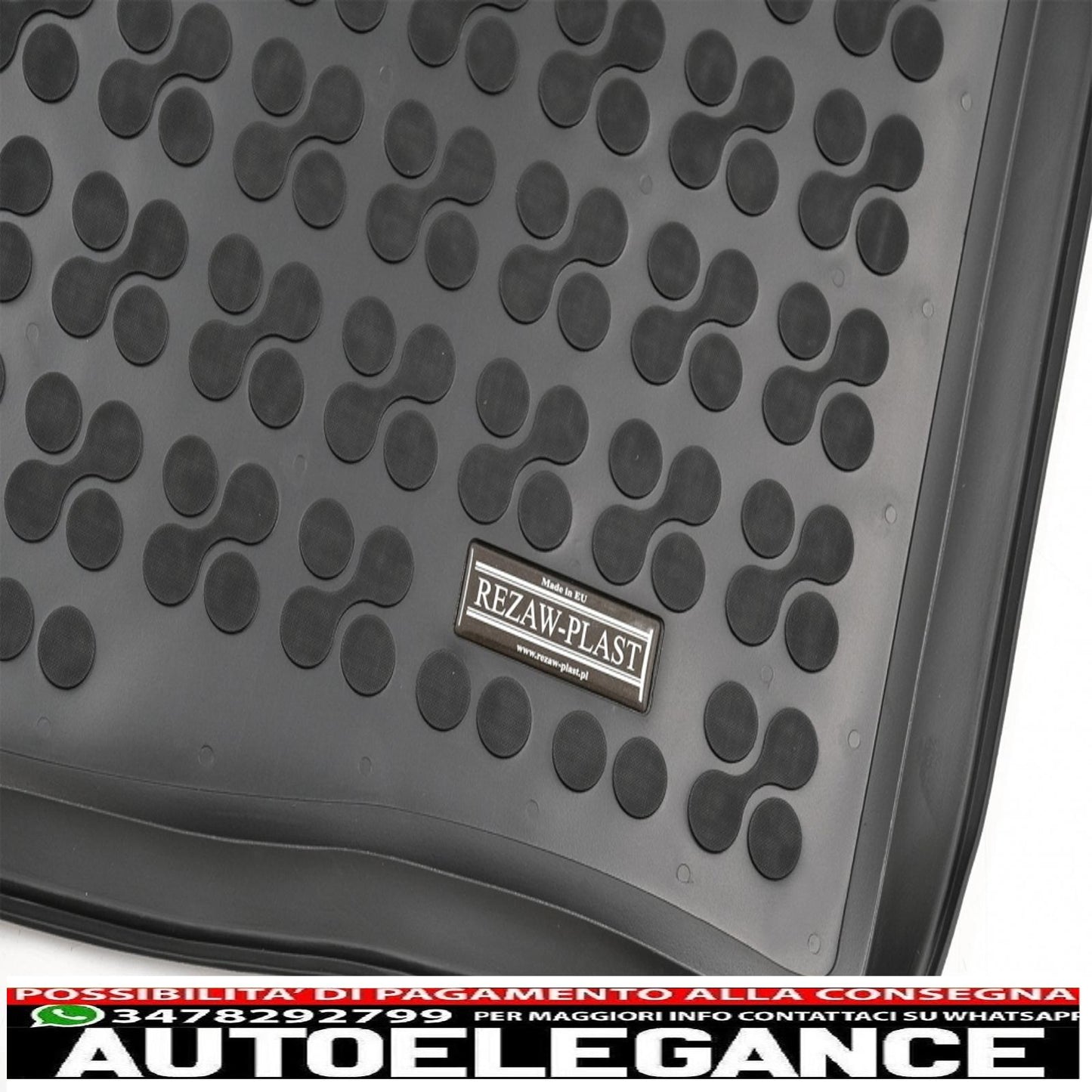 Black rubber trunk mat suitable for mazda 6 iii sedan (2012-up)