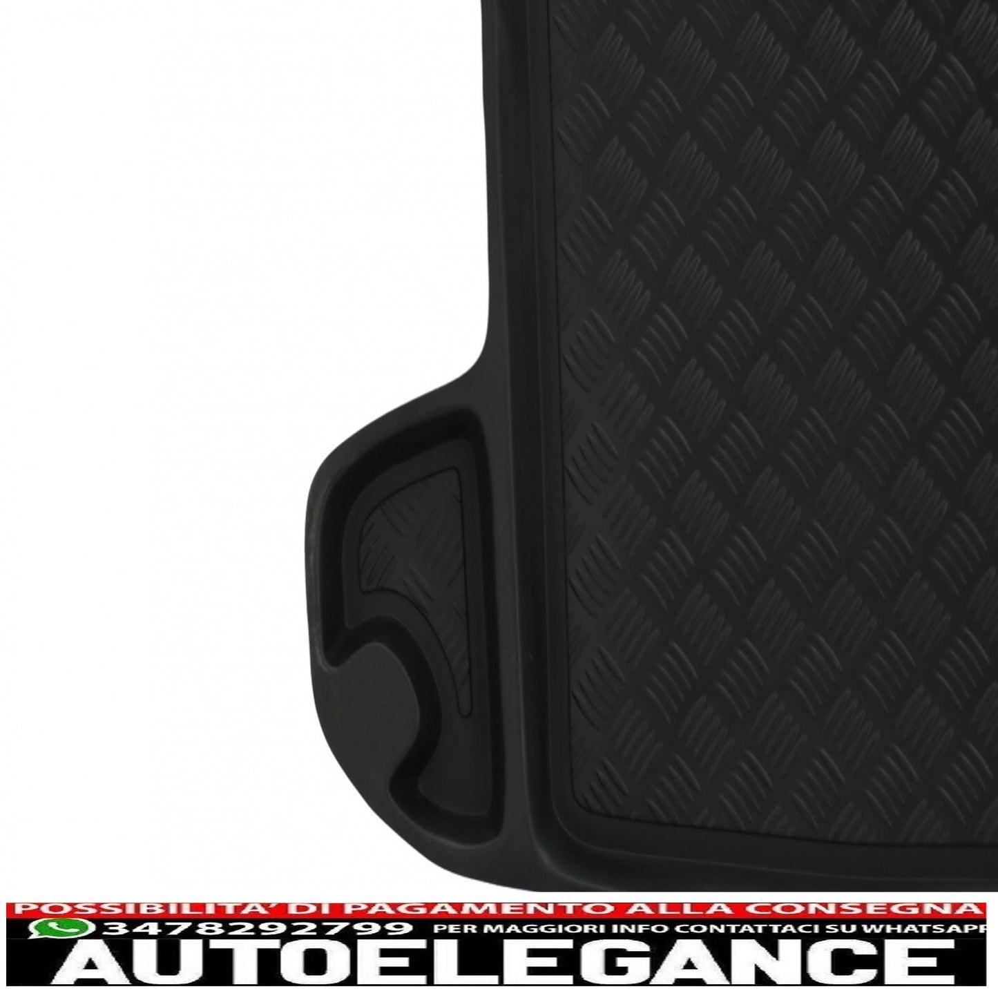 Tappetino per bagagliaio nero adatto a hyundai tucson iii (2015-2020) kia sportage iv (2016-up)