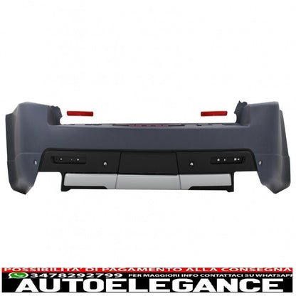 Rear Bumper with LED Tail Lights Black Suitable for Land Range Rover Sport L320 (2005-2013) Autobiography Design