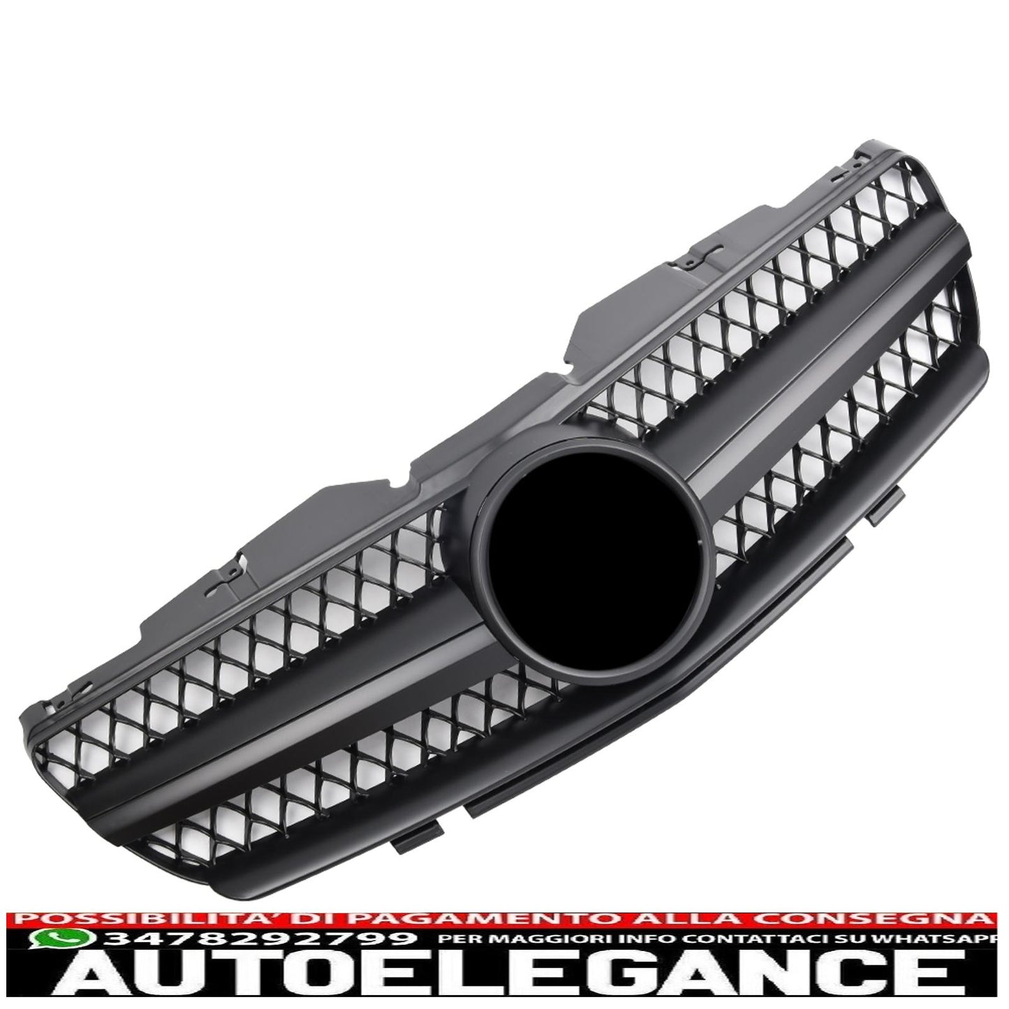 griglia sport griglia radiatore adatto per mercedes r230 sl 2001-2006 nero opaco-mostra il titolo originaletesto originalegrill sport kühlergrill passt für mercedes r230 sl 2001-2006 matt schwarz