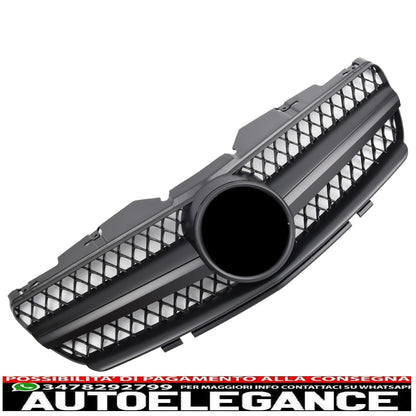 griglia sport griglia radiatore adatto per mercedes r230 sl 2001-2006 nero opaco-mostra il titolo originaletesto originalegrill sport kühlergrill passt für mercedes r230 sl 2001-2006 matt schwarz
