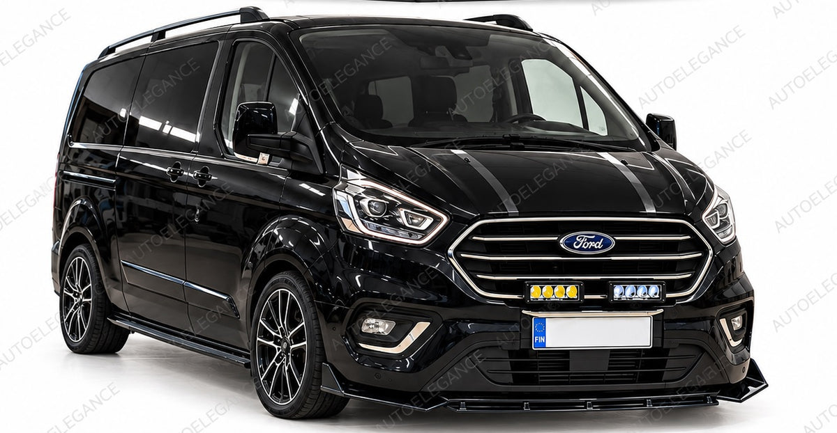 👉Splitter paraurti anteriore adatto per ford transit custom 18+ nero lucido👈