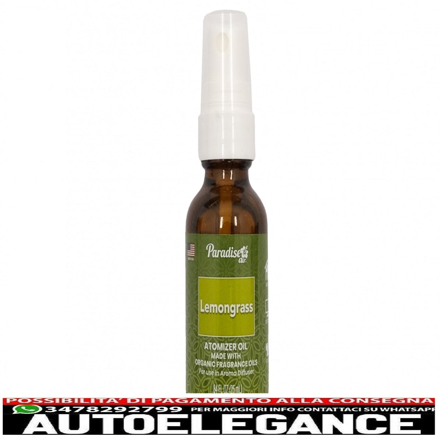 Paradise Air Fresh atomizzatore olio deodorante spray 25 ml citronella 25 unità diffusore di aromi