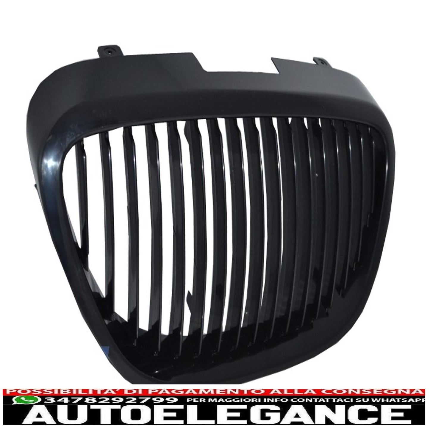 griglia anteriore centrale nero lucido adatta per Seat Toledo/Leon/Altea (2004-2009) design Cupra