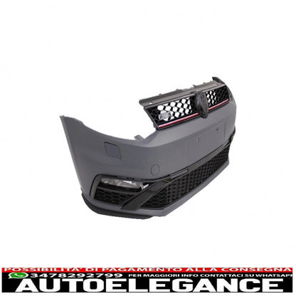 Paraurti anteriore adatto per vw polo mk5 6r 6c (2009-up) design gti