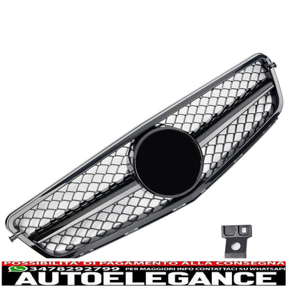 sports grill radiator grill suitable for mercedes w204 s204 glossy black - shows original titleoriginal textgrill sport kühlergrill passt für mercedes w204 s204 glanz schwarz