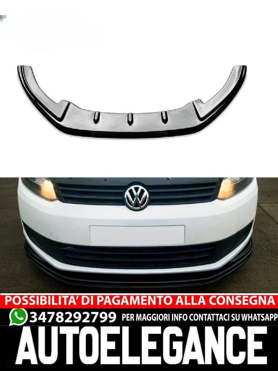 SPLITTER adatto per VW Caddy MK3 Facelift 2010-2015