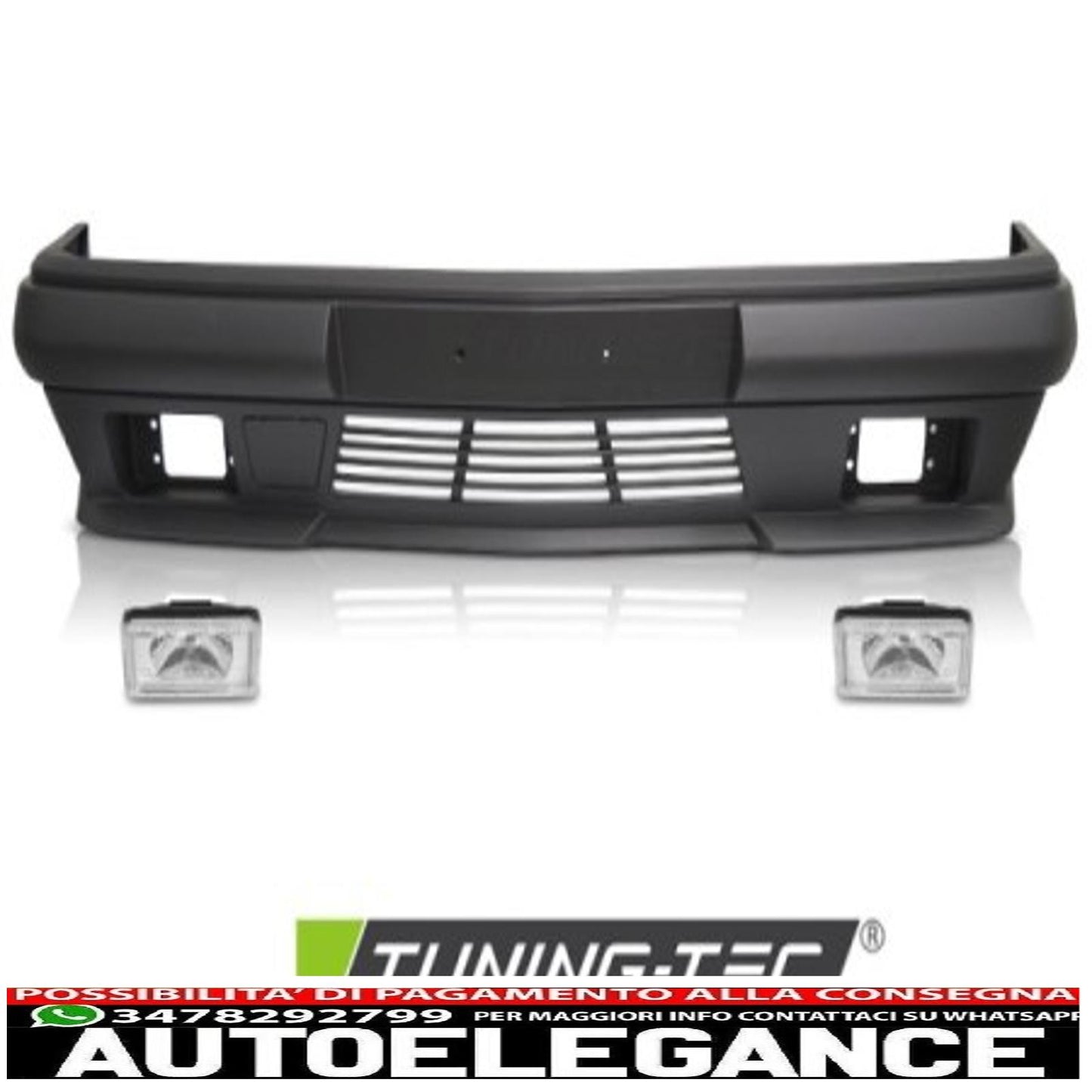 Sport style front bumper for mercedes w124 85-93 