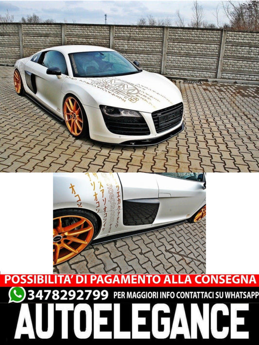 MINIGONNE LATERALI ADATTE PER AUDI R8 MK.1  2006-2015