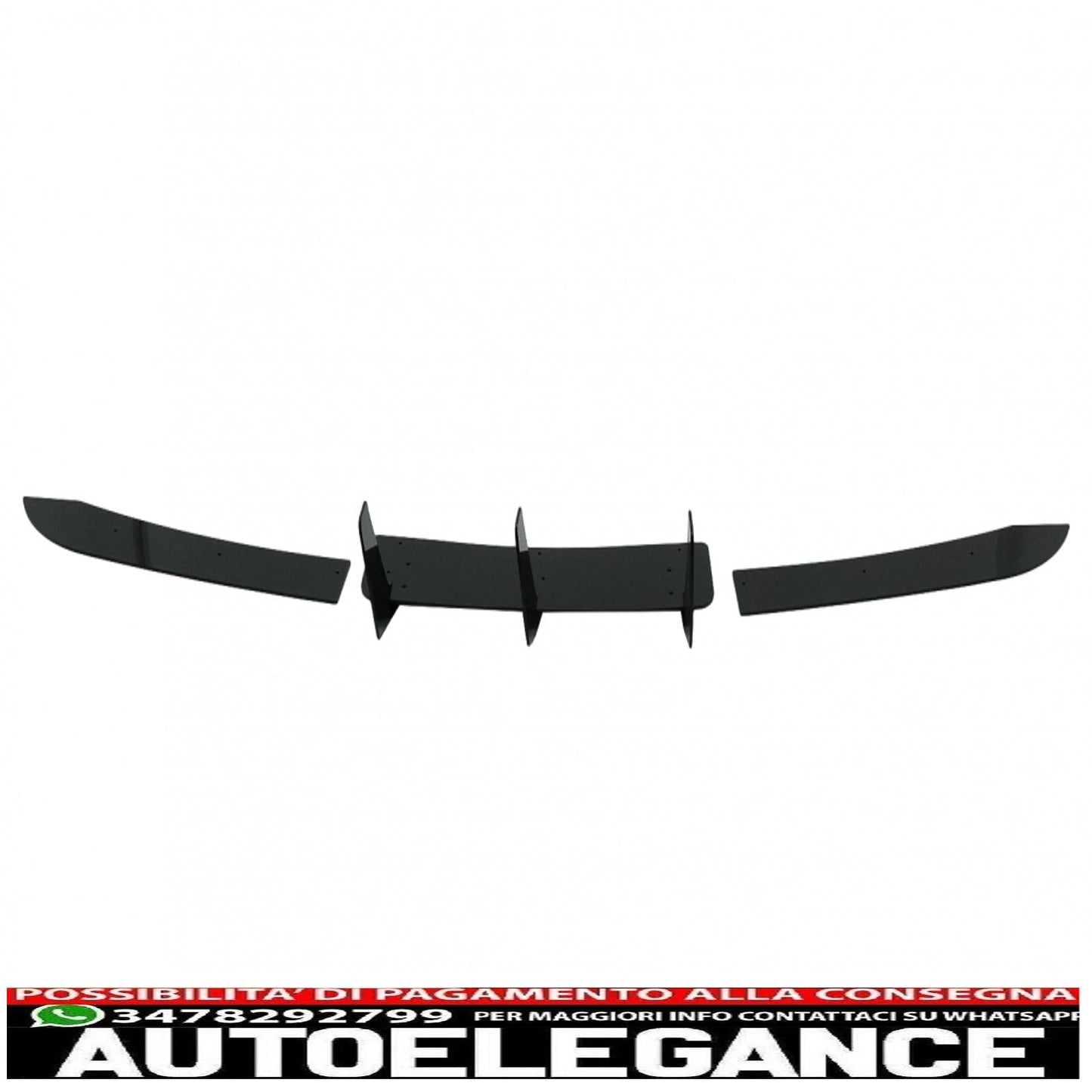 Diffusore di estensione del paraurti posteriore adatto per mercedes classe c w204 c204 limousine coupe (2012-2014) pianoforte nero