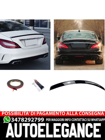 SPOILER POSTERIORE NERO LUCIDO per Mercedes C118 CLS Coupé