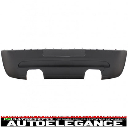 Estensione paraurti posteriore doppia uscita con fanale posteriore led fumé nero e minigonne laterali adatto per vw golf 5 v (2003-2007) design gti