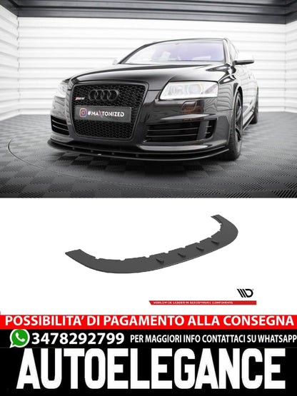 SPLITTER ANTERIORE STREET PRO ADATTO COMPATIBILE PER AUDI RS6 AVANT C6  (2007 - 2010 )