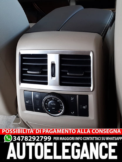 For Mercedes W166 ML GL GLE GLS Chrome Panel Center Armrest Air Nozzle 