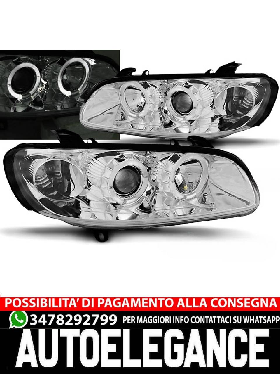 OPEL OMEGA B 04.94-08.99 ANGEL EYES CHROME 