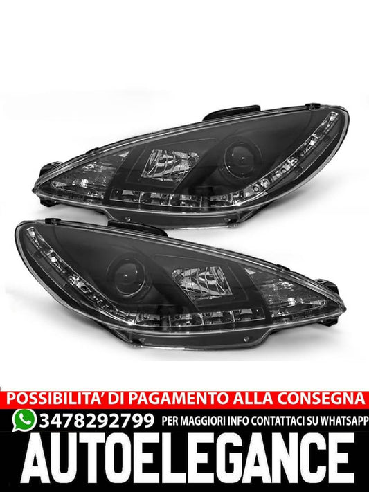 PEUGEOT 206 10.98-02 BLACK DAYTIME LIGHT 