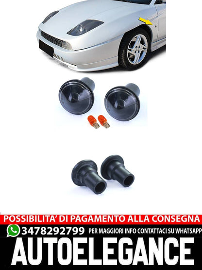 Indicatore di direzione laterale in vetro trasparente per Fiat Coupé 175 94-00