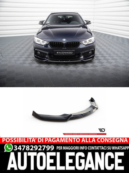 SPLITTER ANTERIORE COMPATIBILE PER  V.1 BMW 4 GRAN COUPE M-PACK F36  (2014-2017)