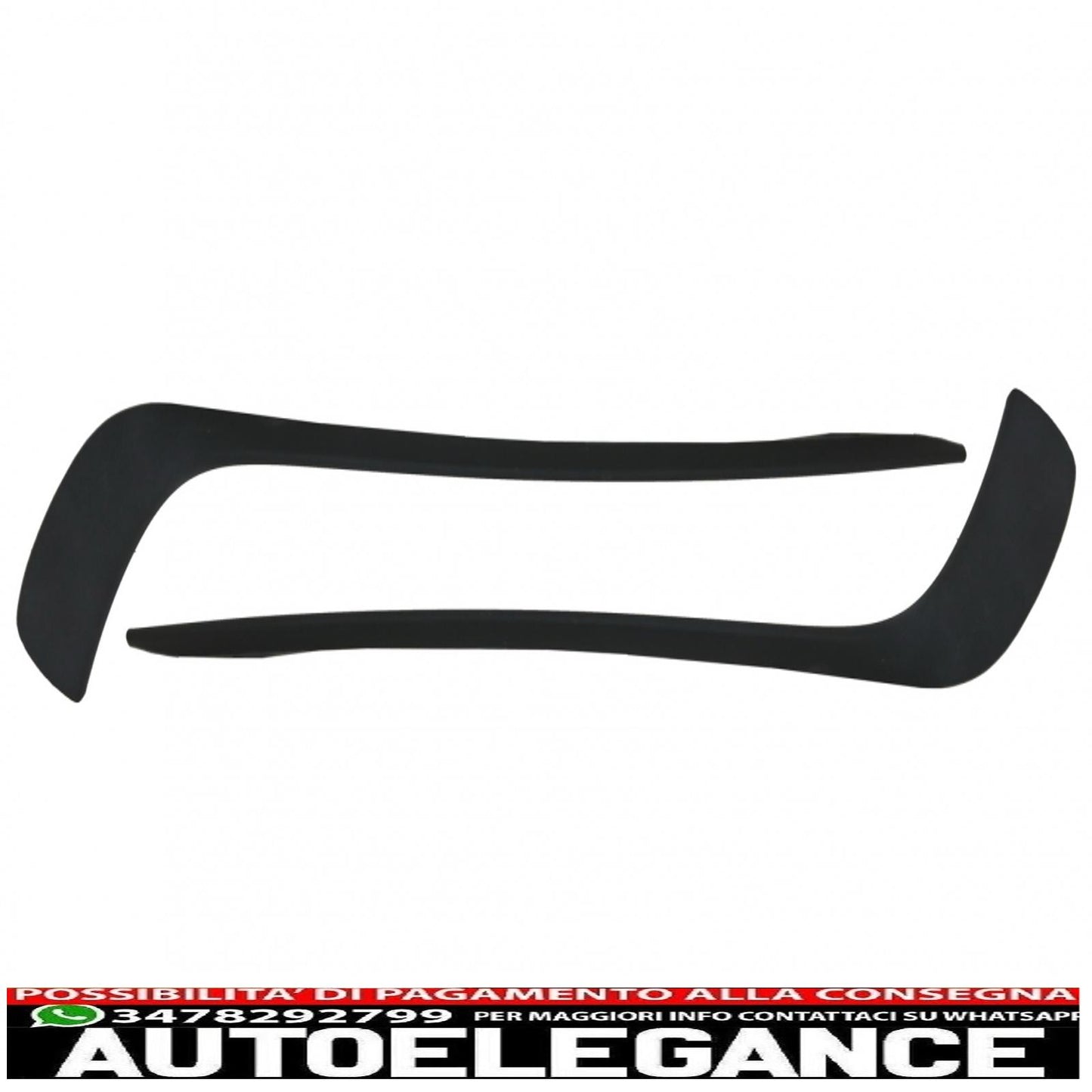 Front Bumper Splitter Wings Aerodynamic Eyebrows Suitable for Mercedes A-Class W176 (2012-08.2015) Design A45