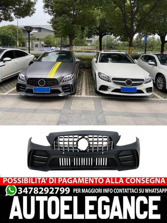 Front Bumper Suitable for Mercedes C-Class W205 S205 A205 C205 (2014-2020) 