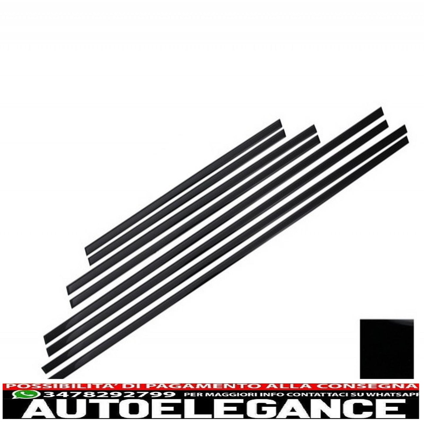 aggiungi strisce modanature porte con decalcomanie laterali adesivo in vinile nero opaco e luci di svolta adatte per mercedes classe g w463 (1989-2015) AUTOELEGANCERICAMBI