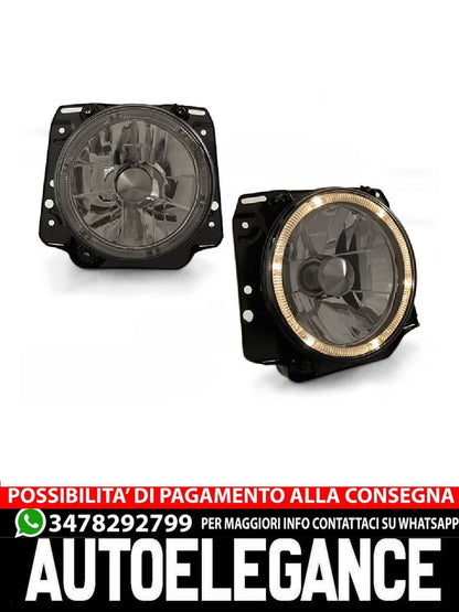 FARI ANTERIORI ANGEL EYES SMOKE per VW GOLF II 2 08.83-08.91