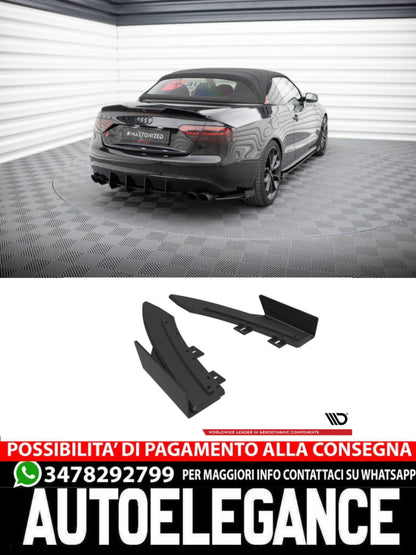 STREET PRO SPLITTER POSTERIORI + FLAPS ADATTO PER AUDI S5 / A5 S-LINE COUPÉ / CABRIOLET 8T