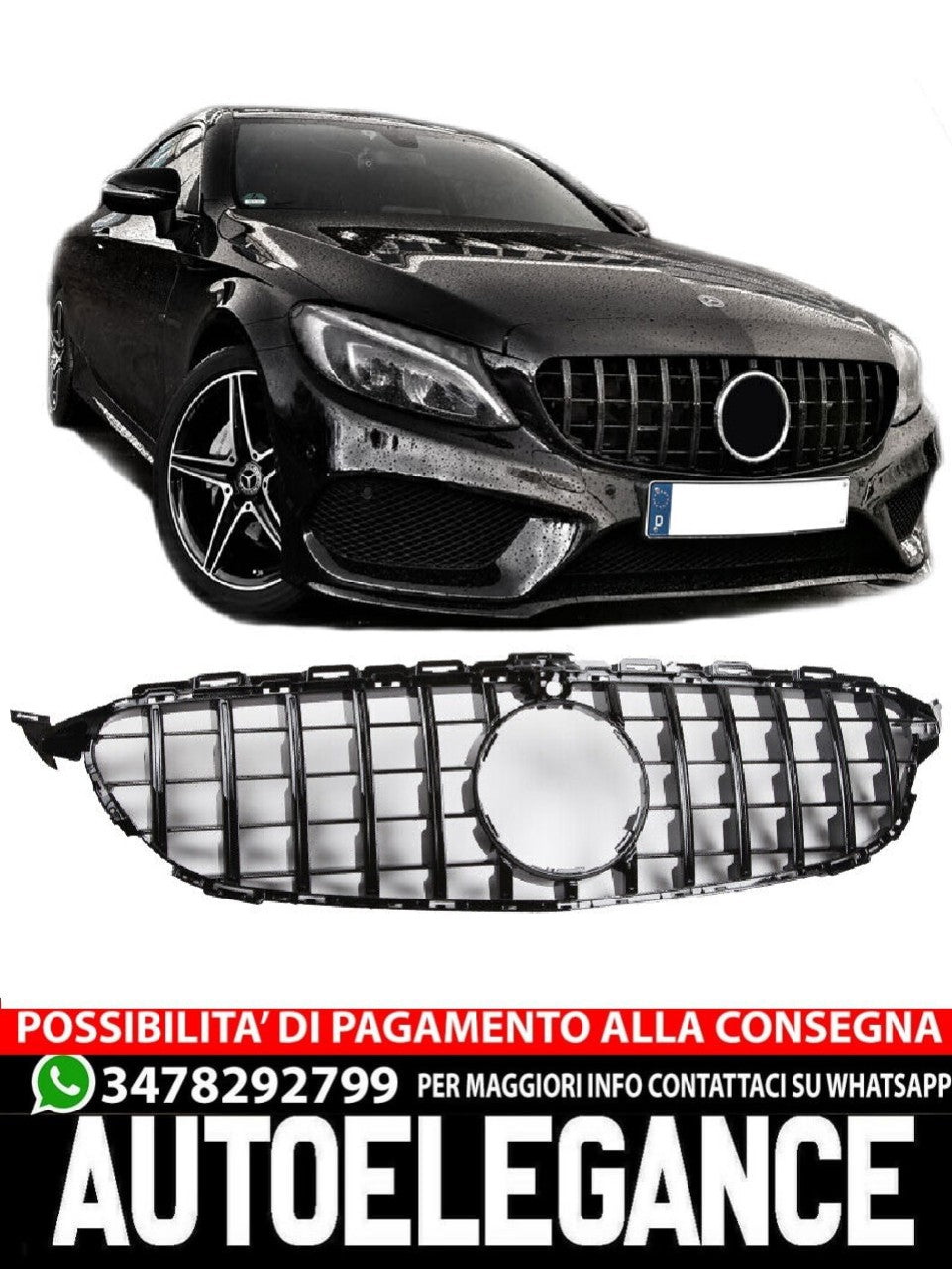 Griglia sportiva a 360° per Mercedes W205 Panamericana GT C63 AMG
