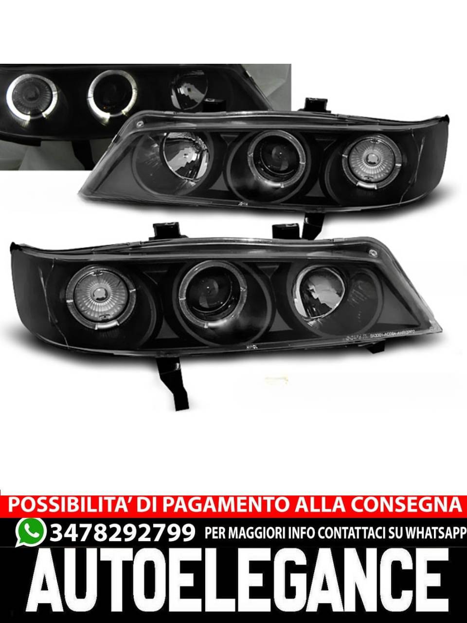 HONDA ACCORD 94-97 ANGEL EYES NERO (USA)