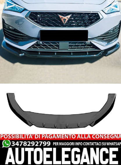 SPLITTER ANTERIORE ADATTO PER SEAT CUPRA LEON MK4 2020+ LOOK SPORTIVO