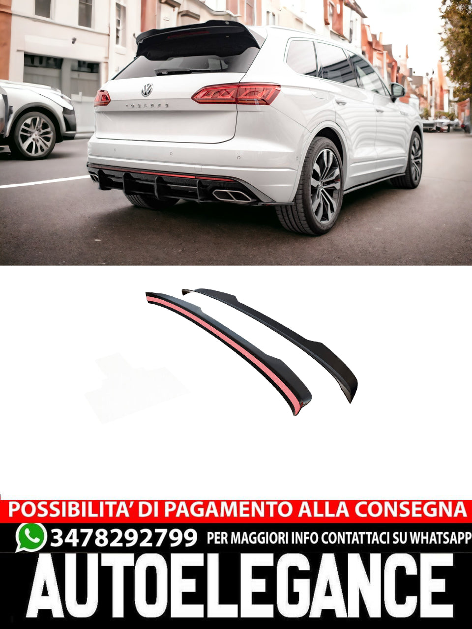 SPOILER CAP COMPATIBLE FOR VOLKSWAGEN ATLAS CROSS SPORT 