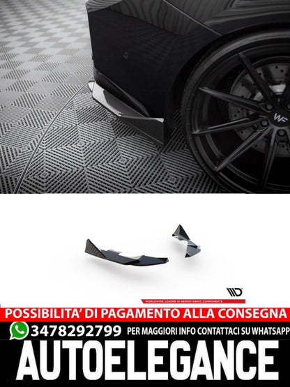 SPLITTER LATERALI POSTERIORI IN FIBRA DI CARBONIO adatto compatibile per BMW M2 G87 (2023 - )