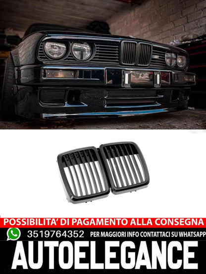 Griglia per reni griglia a ponte singola adatta per BMW Serie 3 E30 1982-1992